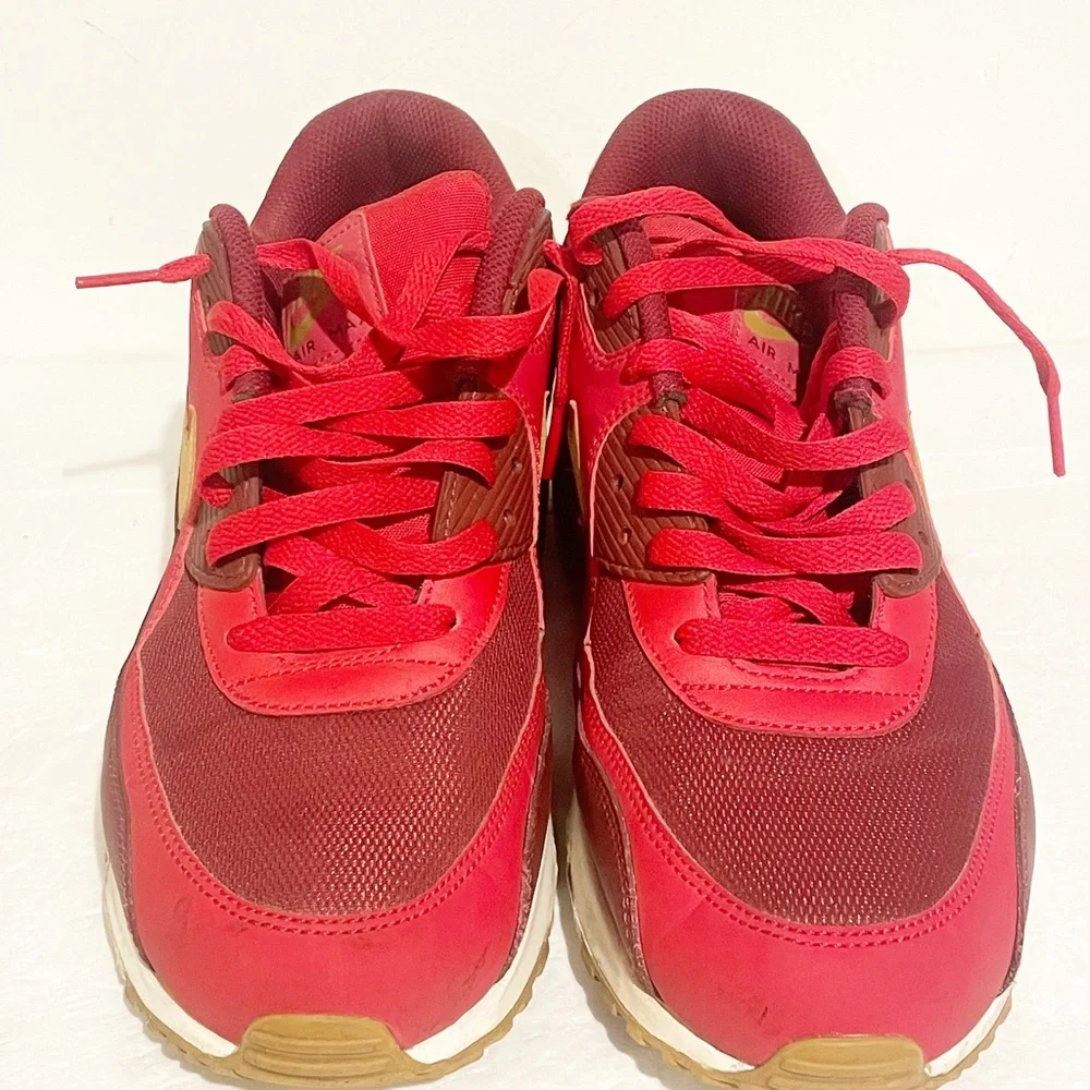 Nike Mens Size 11 Red Air Max 90 Iron Man 537384-607 Low Top Sneaker_3